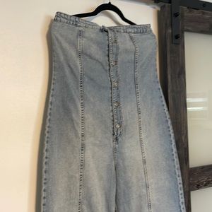 Zara denim jumpsuit size L
